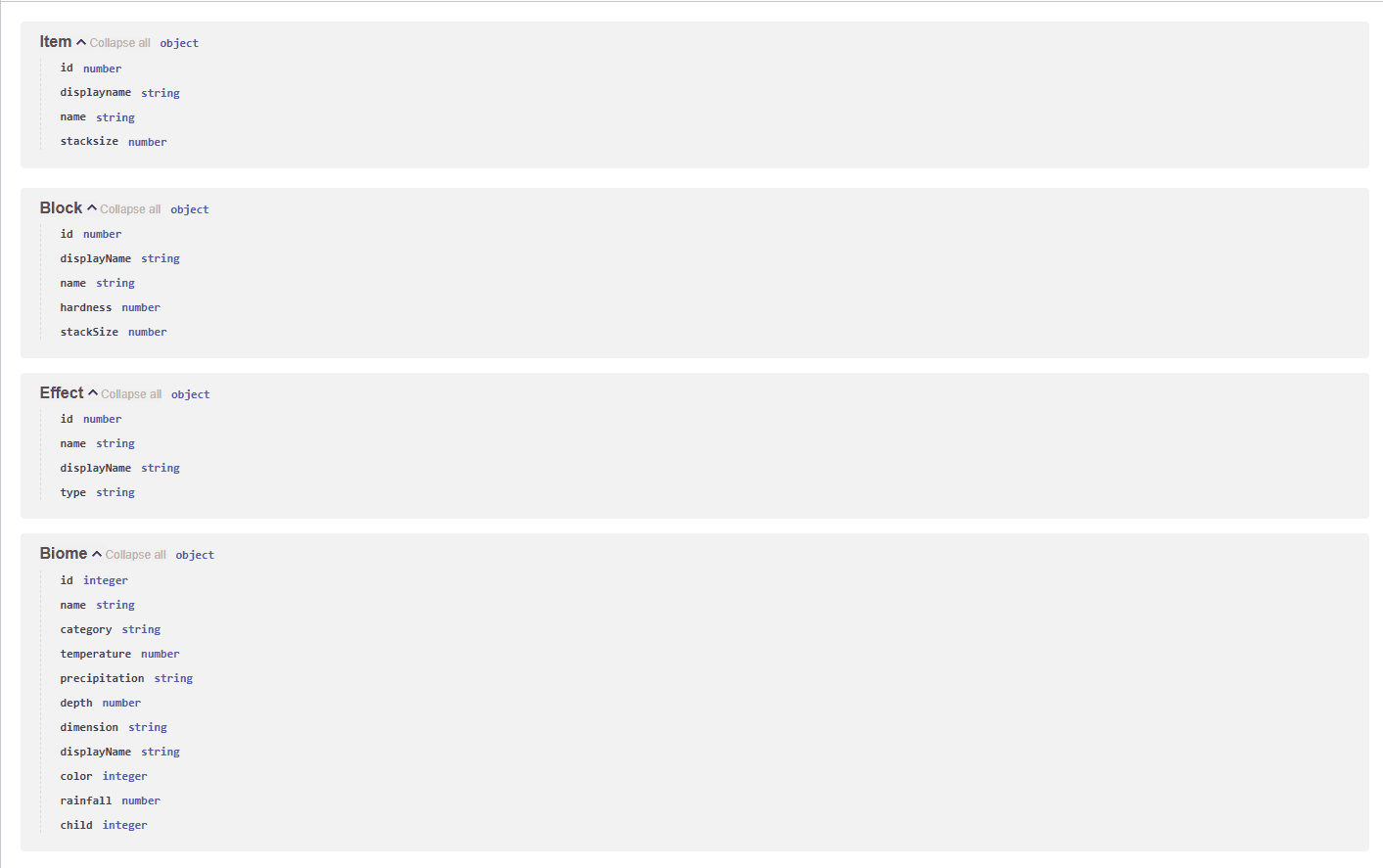 Minecraft Items API v2 Image 2