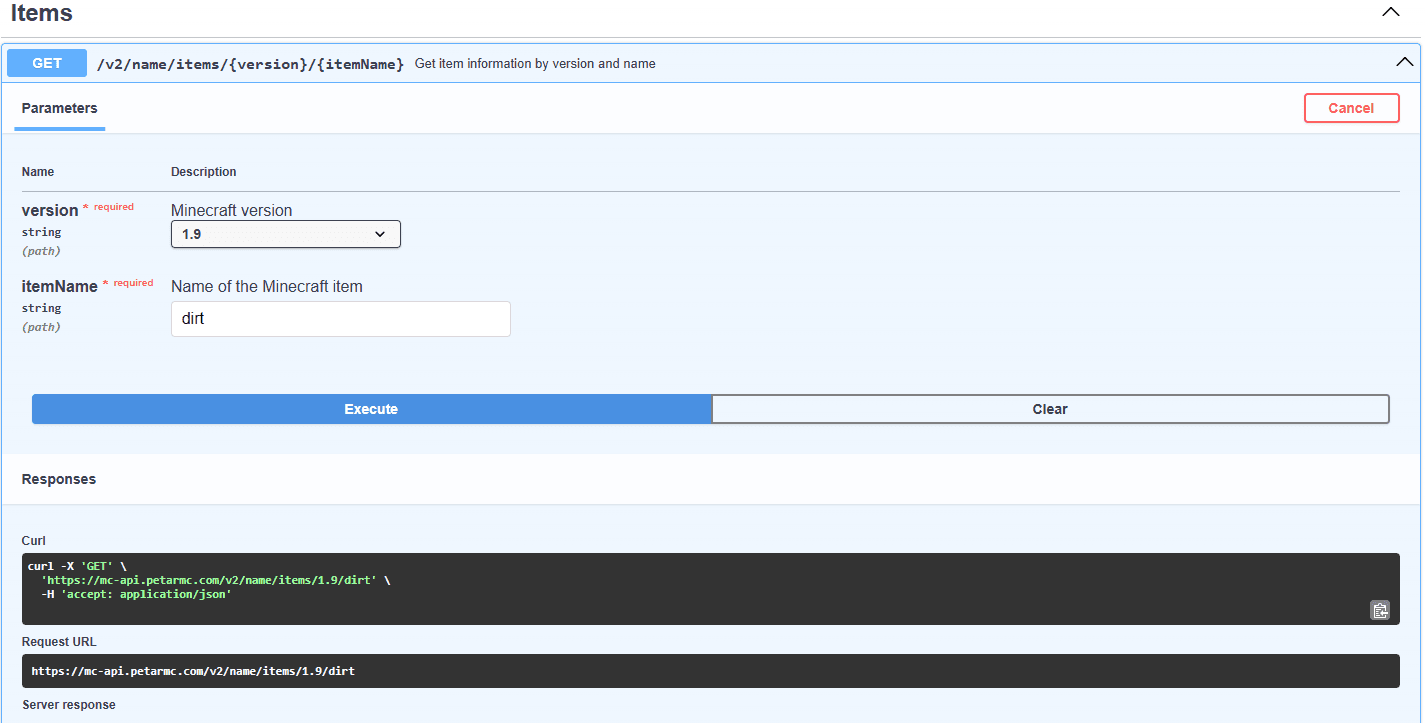 Minecraft Items API v2 Image 4